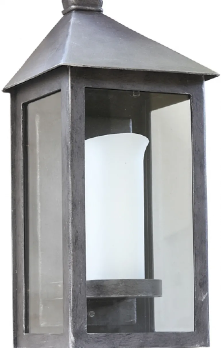 Große flache Wandleuchte WL 3531 aus Schmiedeeisen