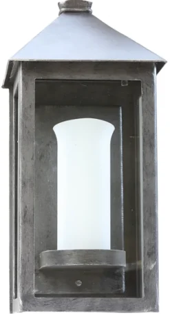 Große flache Wandleuchte WL 3531 aus Schmiedeeisen