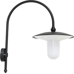 Große italienische Wandlampe für Außen mit Bogenarm