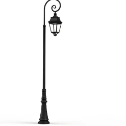 Große LED-Standleuchte Avenue 3 mit Bischofsstab