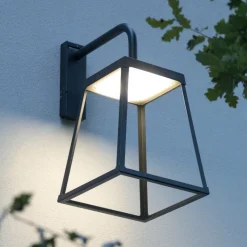 Große offene Wandlaterne Lampiok 4, IP65