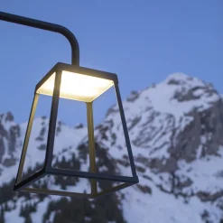 Große offene Wandlaterne Lampiok 4, IP65