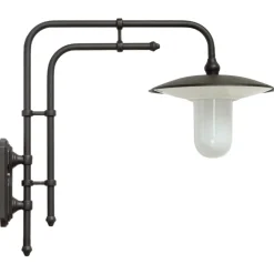 Große Wandlampe für außen mit Doppelrohr-Wandarm