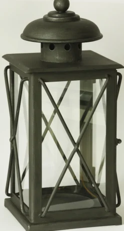 Großes Windlicht aus Schmiedeeisen B 8689