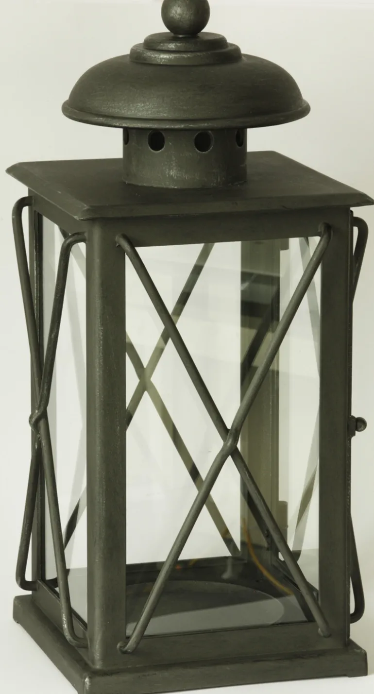 Großes Windlicht aus Schmiedeeisen B 8689
