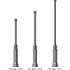 Gussmast mit Akanthusblatt-Baluster S2 ML 220 / 255 / 313 cm