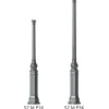 Gussmast mit Akanthusblatt-Baluster S2 MP1K 205 / 255 cm
