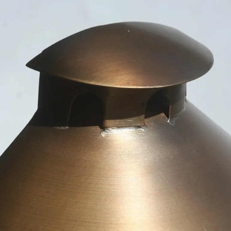 Halblaterne Luxembourg 277: Messing-Laterne für außen