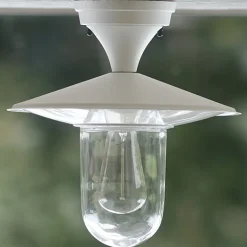 Historische Deckenlampe mit Zylinderglas