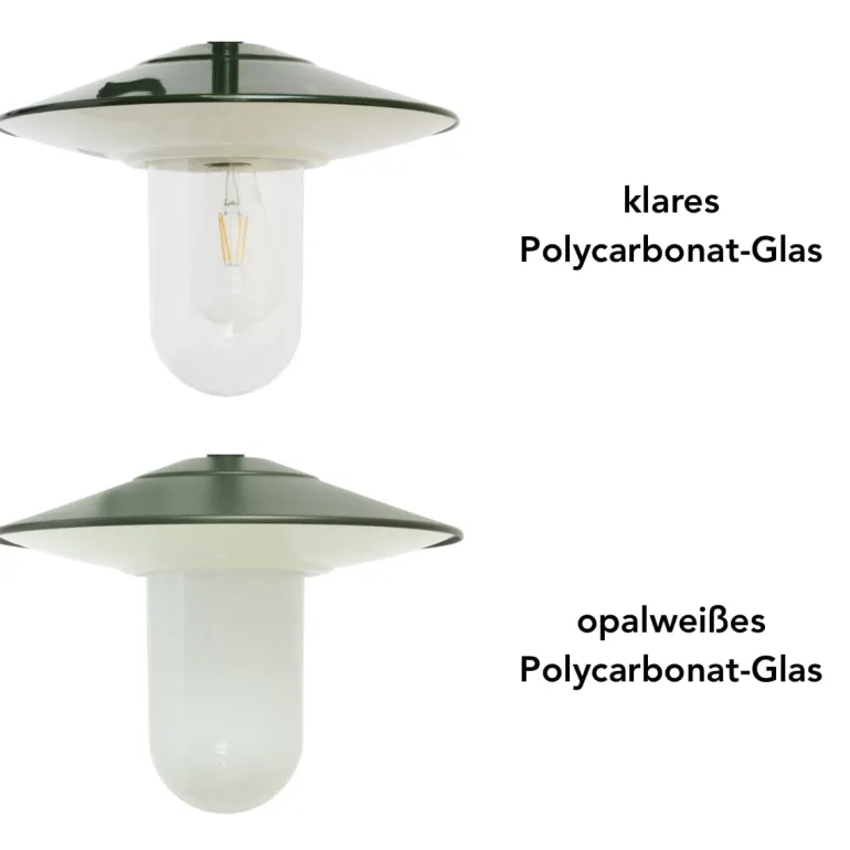 Historische Deckenlampe mit Zylinderglas