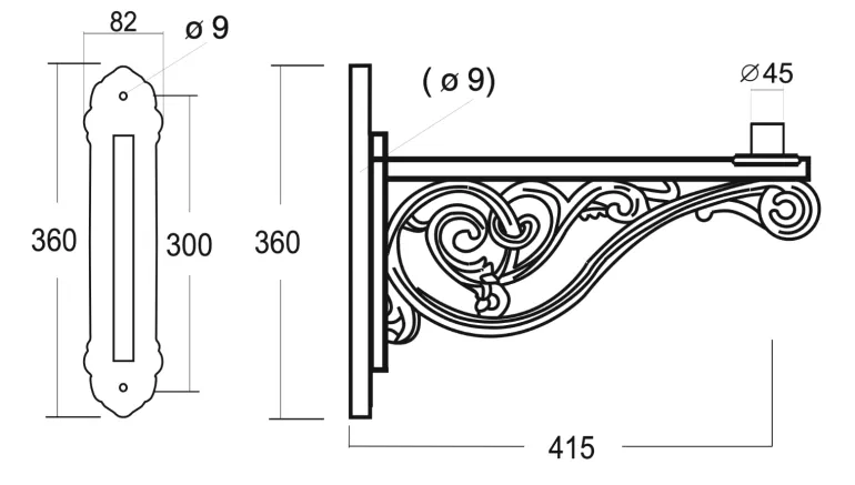 Historische Wandleuchte mit Schinkel-Laterne Thorn 70