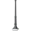 Historischer Mast mit Blattornamenten PLATON 178 cm