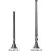 Historischer Mast mit kannelierter Säule RONDO P1.P3 155 / 205 cm