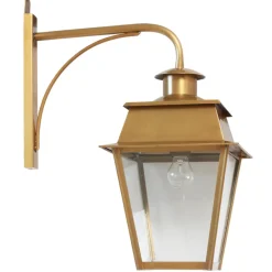 Hängende Wandlaterne Bordeaux MM mit Messing-Wandarm