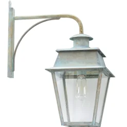 Hängende Wandlaterne Bordeaux MM mit Messing-Wandarm