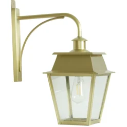 Hängende Wandlaterne Bordeaux MM mit Messing-Wandarm