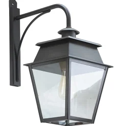 Hängende Wandlaterne Bordeaux MM mit Messing-Wandarm