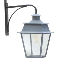 Hängende Wandlaterne Bordeaux MM mit Messing-Wandarm