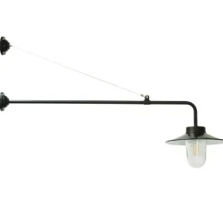 Hofleuchte mit langem Ausleger und Stahlseil 38-90 XXL