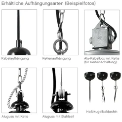 Industrie-Leuchte für Außen Flensburg mit Doppelreflektor