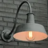 Industriestil-Außenlampe aus Schmiedeeisen WL3604 mit Schutzglas