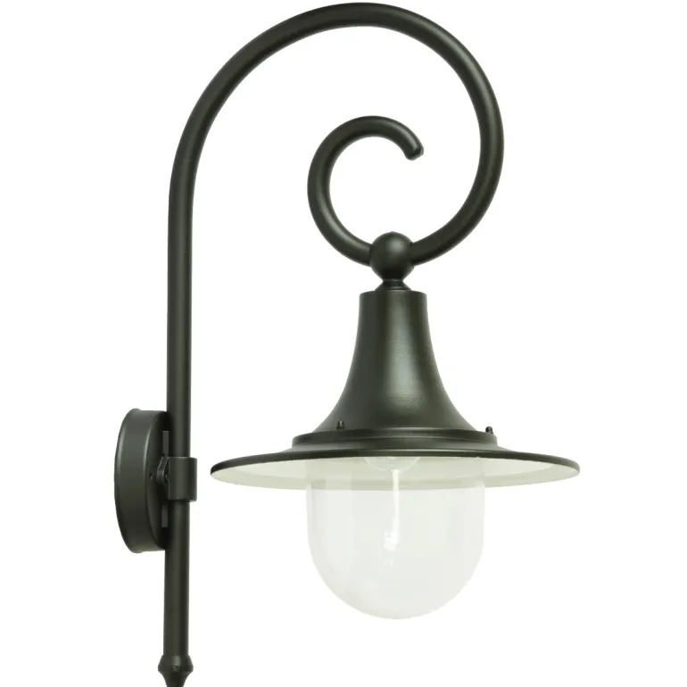 Industriestil-Wandlampe für außen mit Bischofstab