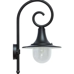 Industriestil-Wandlampe für außen mit Bischofstab