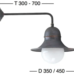 Industrie-Wandleuchte Siegen Kugel RO 140