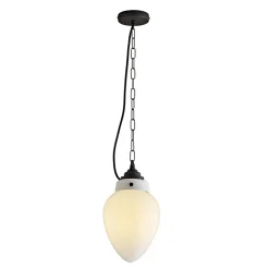 Jugendstil-Opalglas-Hängeleuchte Pine