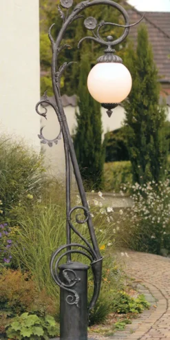 Jugendstil-Standleuchte aus Schmiedeeisen AL 6647