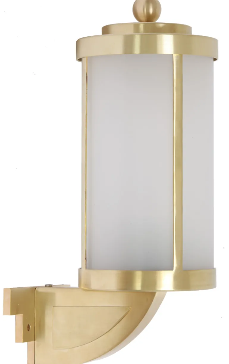 Klassische Art déco-Leuchte S 5 aus Messing