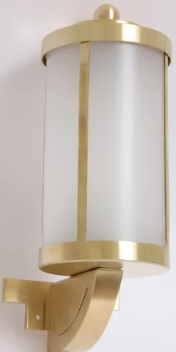 Klassische Art déco-Leuchte S 5 aus Messing
