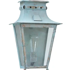 Klassische Halblaterne aus Messing oder Zink Megève