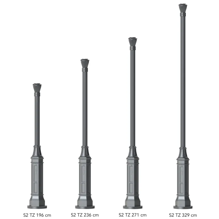 Klassischer Gussmast S2 TZ 196 / 236 / 271 / 329 cm