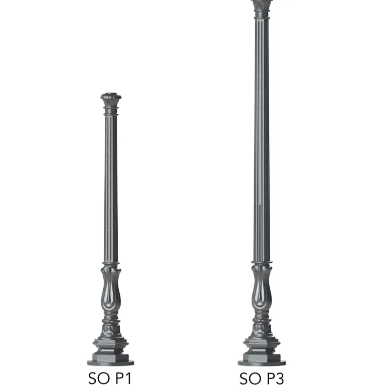 Klassischer Mast aus Aluminiumguss SO P1.P3 155 / 205 cm