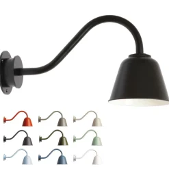 Kleine dänische Außenlampe aus Aluminium Bell