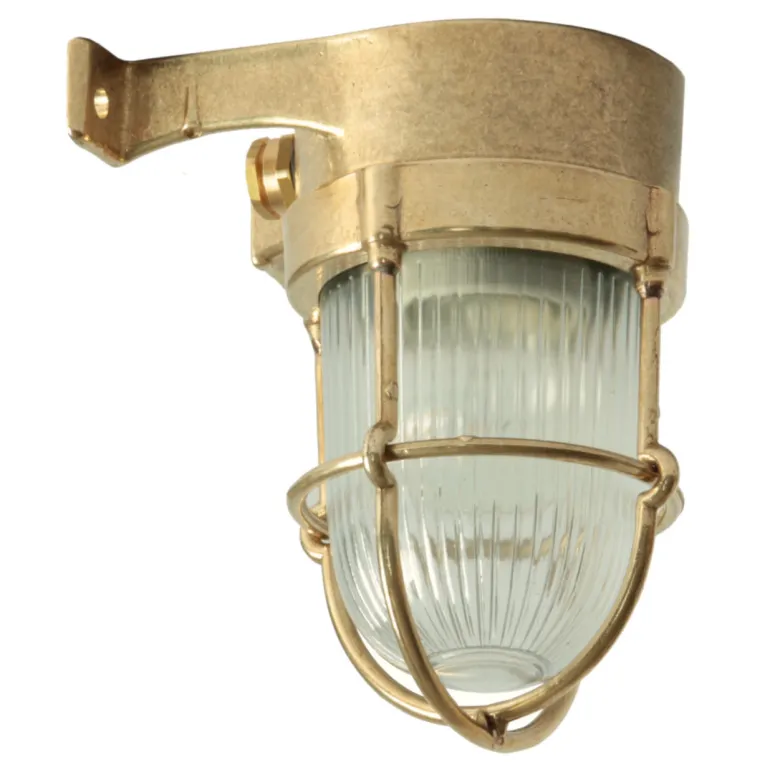 Kleine Messing-Wandlampe N° 43 für außen