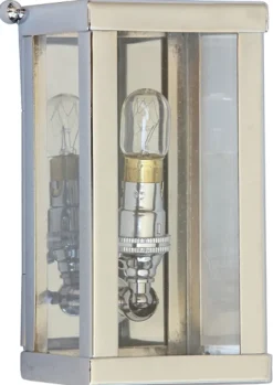 Kleine Messing-Wandleuchte Vitrine petit