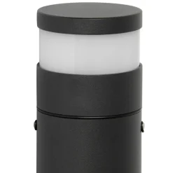 Kleine minimalistische Pollerleuchte mit Erdspieß