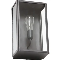Kubische Außenleuchte aus Messing Loft 9040