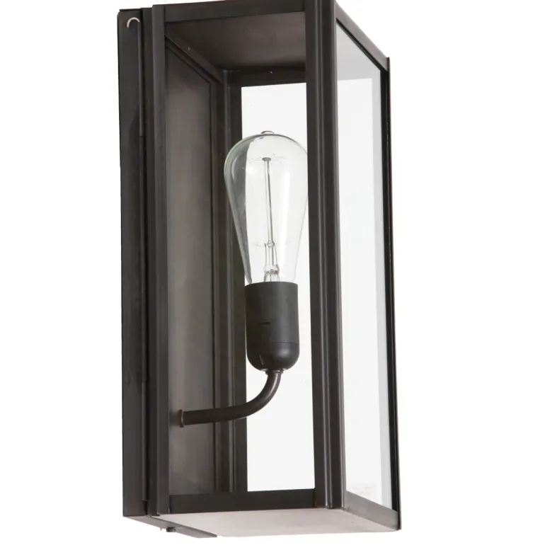 Kubische Außenleuchte aus Messing Loft 9040