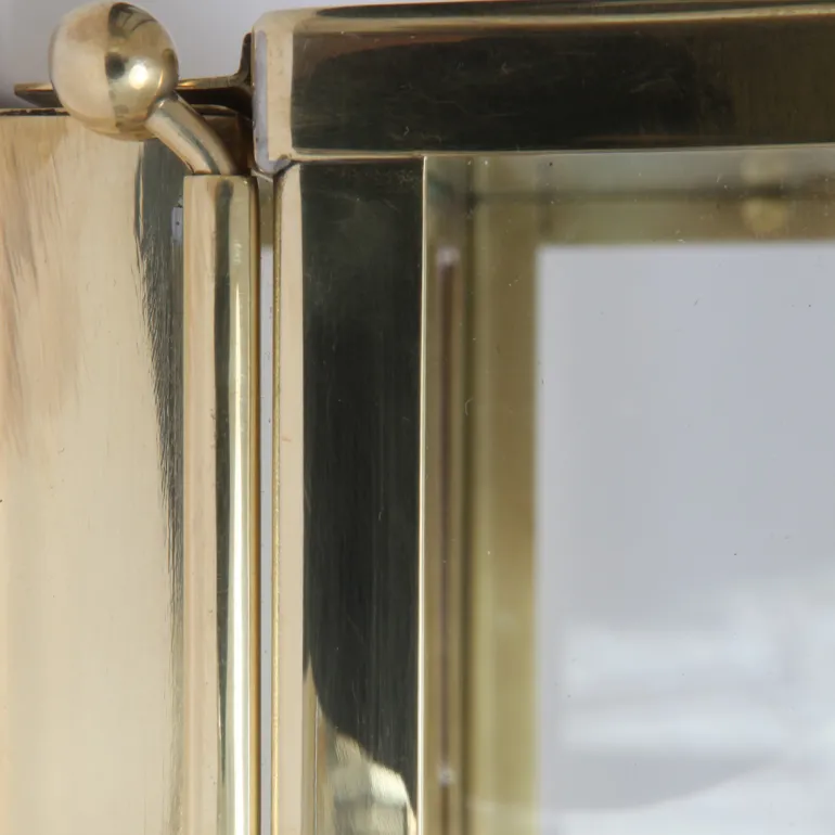 Kubische Messing-Wandleuchte Vitrine 2LL im Art déco-Stil