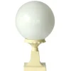 Kugel-Außenlampe mit Sockel für Garten und Terasse
