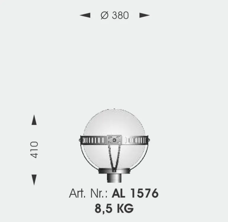 Kugelleuchte aus Schmiedeeisen WL 3450