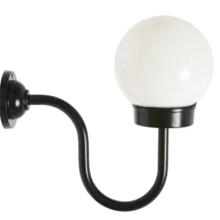 Kugelleuchte mit Aluminium-Wandarm 38-S OR, schwarz