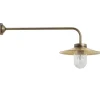 Lange Hofleuchte mit Messingschirm 38-90 M L/XL
