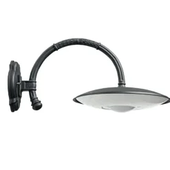 LED-Außenwandleuchte mit IP 65 und Bogenarm