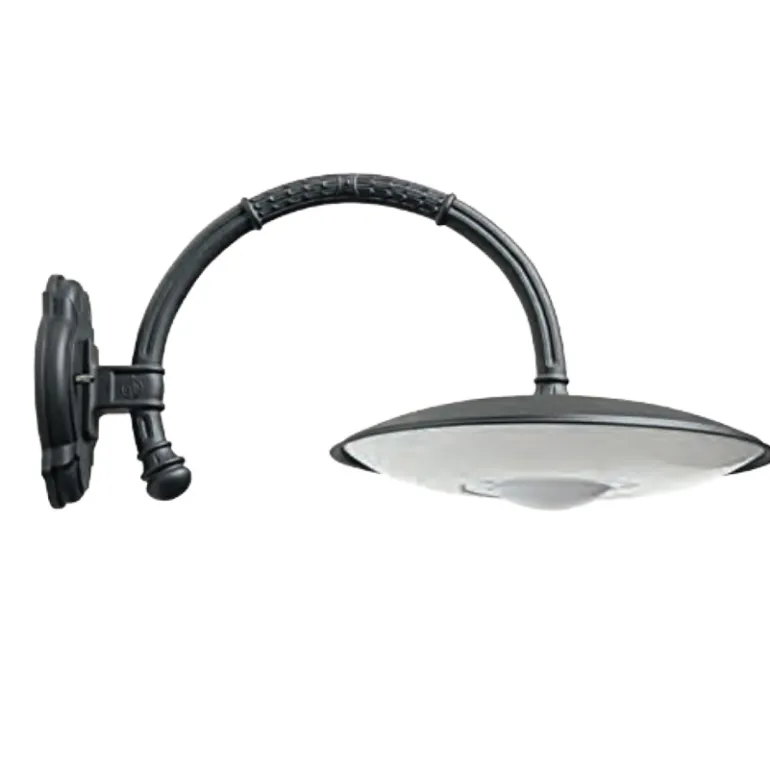 LED-Außenwandleuchte mit IP 65 und Bogenarm