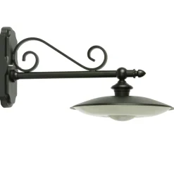 LED-Außenwandleuchte mit IP 65 und Zierarm