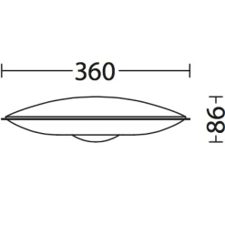 LED-Wandlampe für außen, nach vorne gerichtet